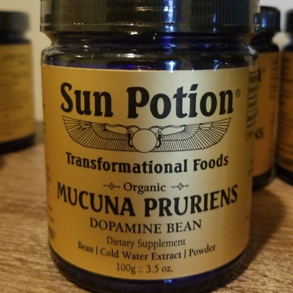 Brain Activator. Joy Promotor. Mucuna Pruriens